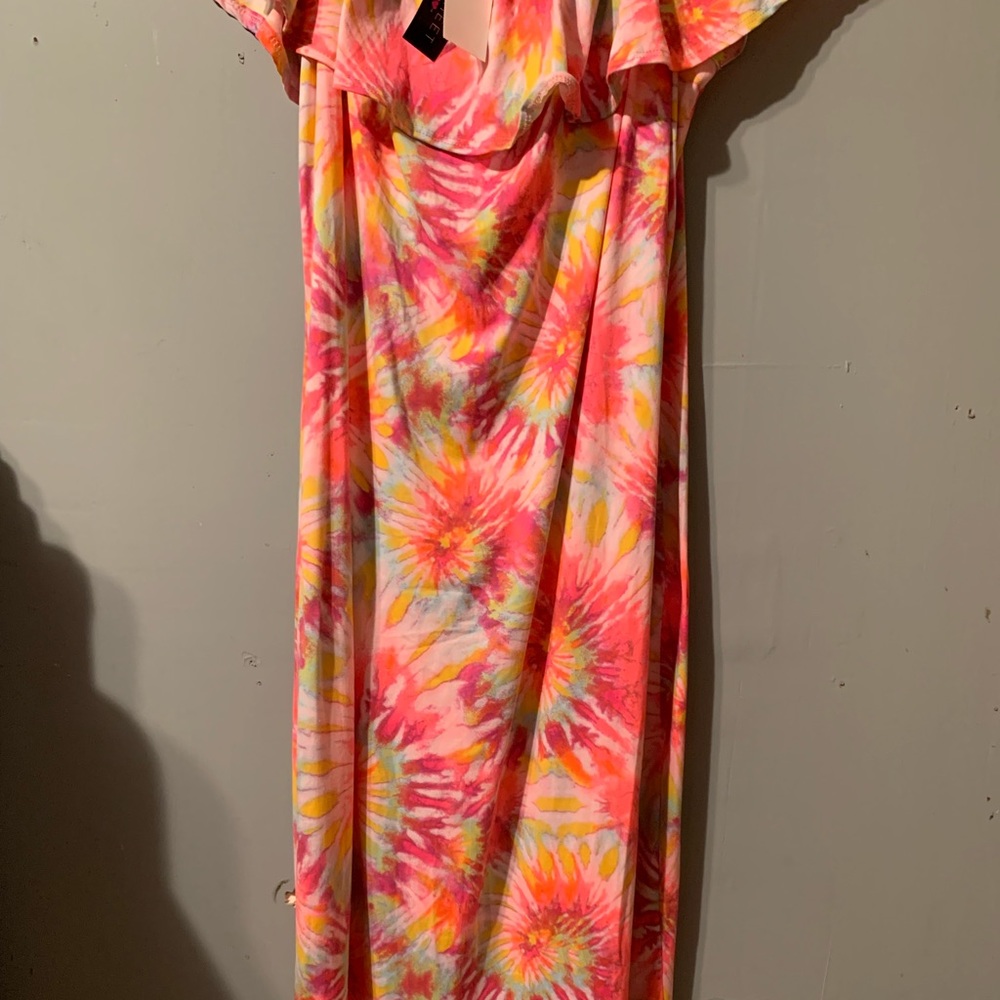 Tie Dye fitted Maxi